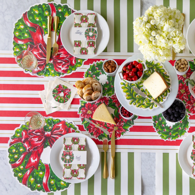 Holiday Wreath Die Cut Placemat