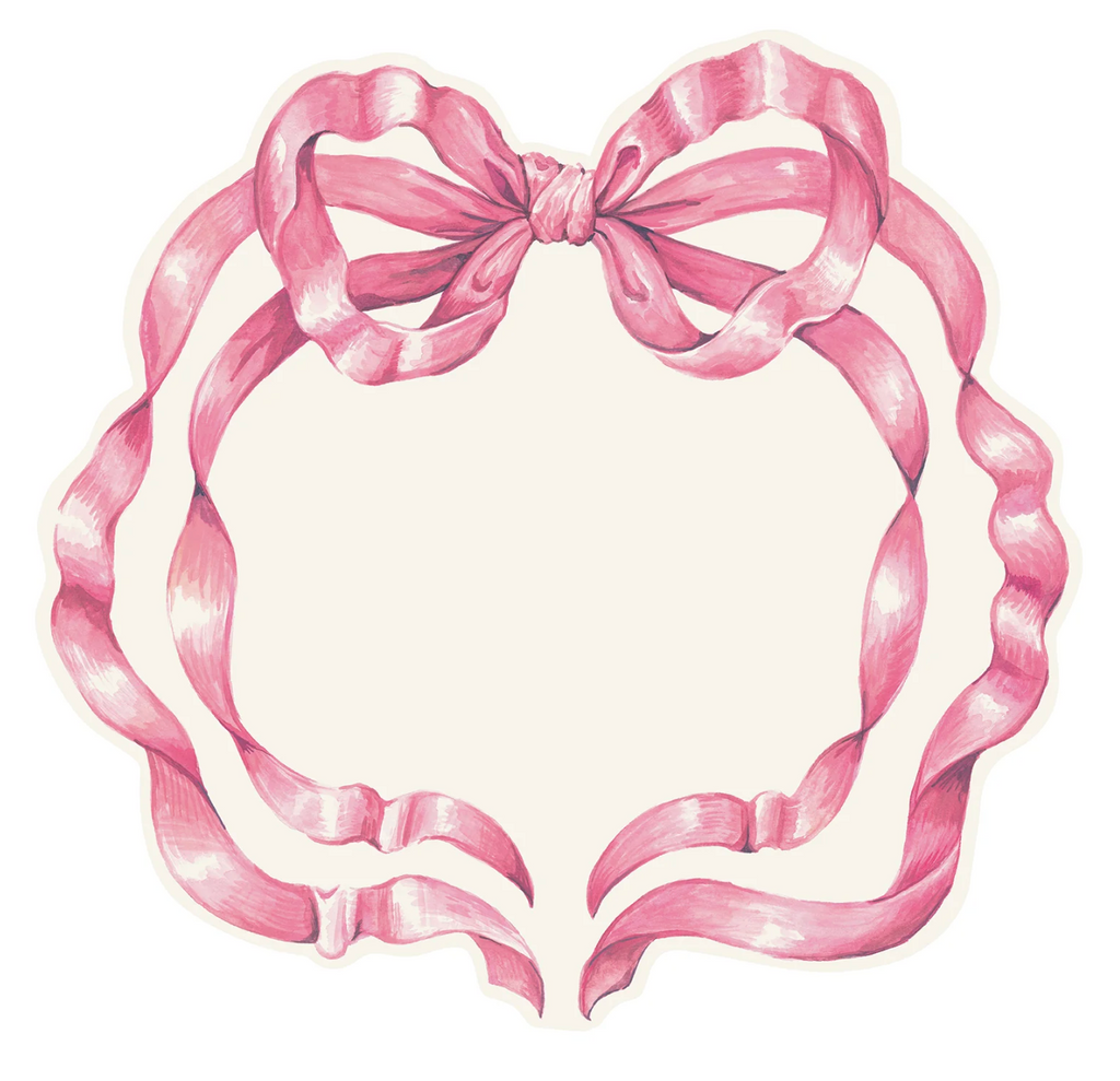 Die-Cut Pink Bowl Placemat
