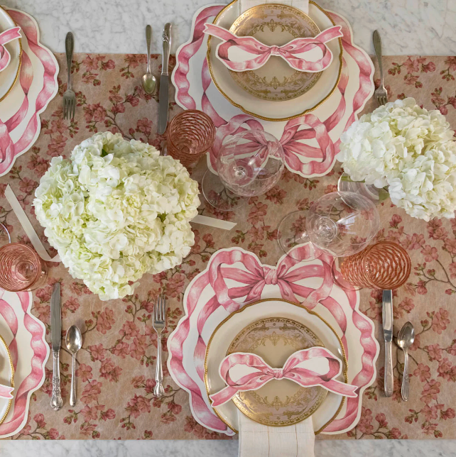 Die-Cut Pink Bowl Placemat