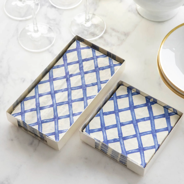 Silver Cocktail Napkin Holder