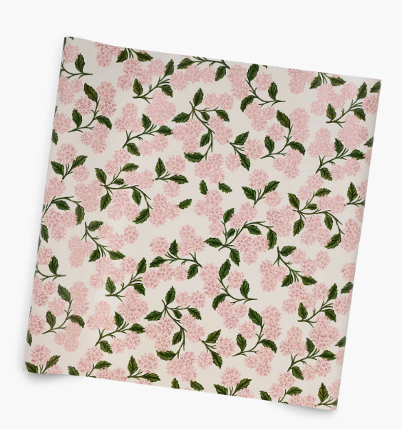 Pink Hydrangea Continous Wrapping Roll