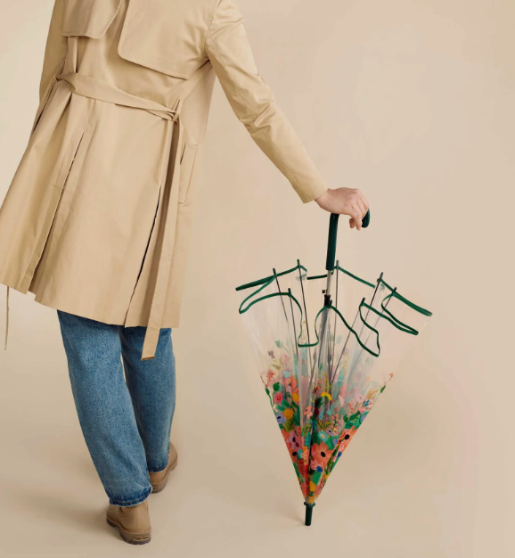 Garden Party Clear Umbrella