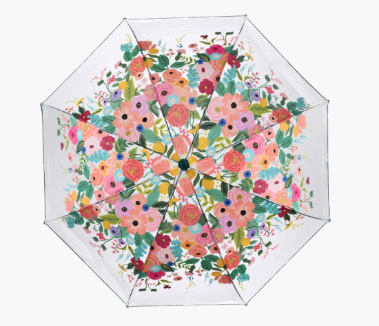 Garden Party Clear Umbrella
