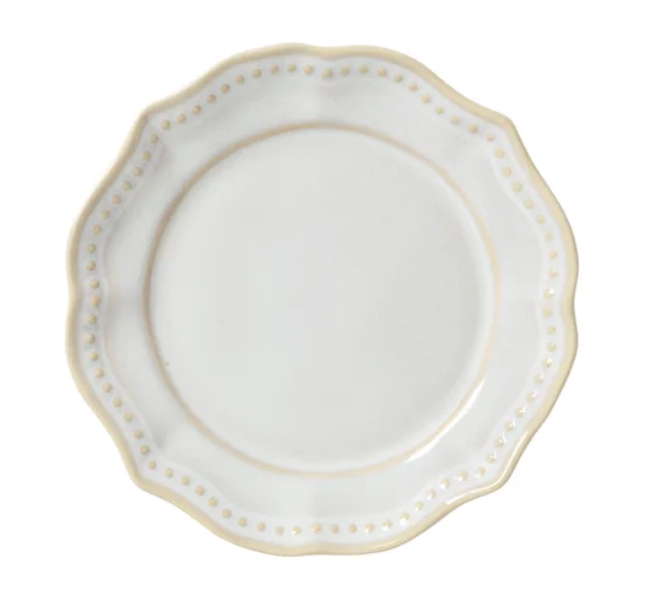 Almara Pearl White Dinner Plate