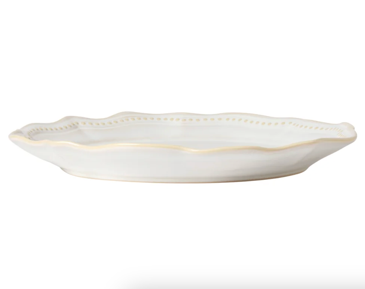 Almara Pearl White Dinner Plate