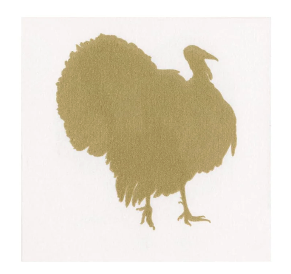 Cocktail Napkins : Turkey Fan Paper LInen