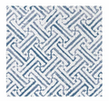 Papersoft Napkins Greek Key Blue Cocktail (P/20)