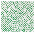 Papersoft Napkins Greek Key Green Cocktail (P/20)