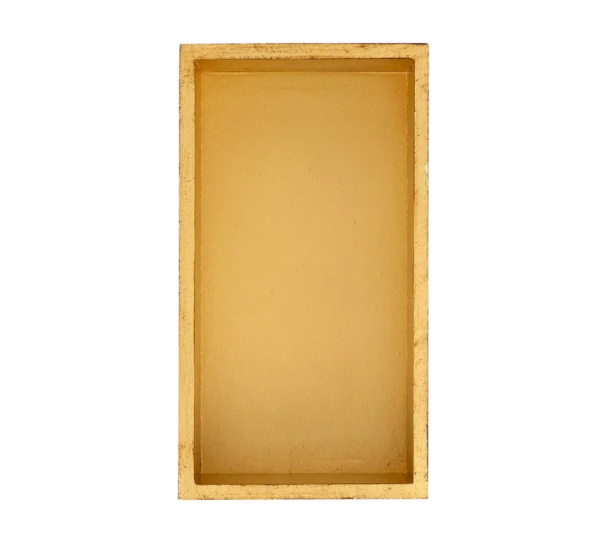 Florentine Wooden Accessories Red & Gold Guest Towel Napkin Holder w/ Retired Price