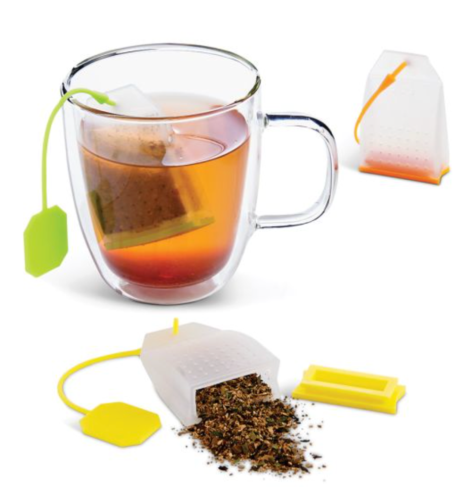 Kitchen Silicone Tea Bag Infuser, Set of 3
