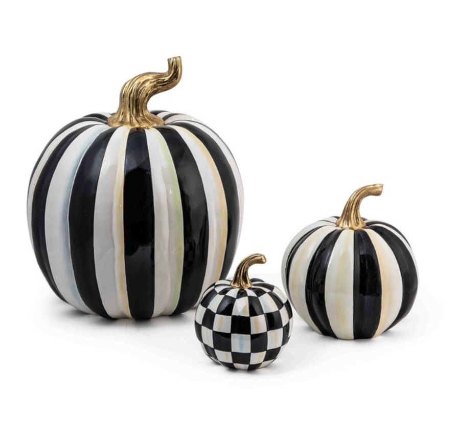 Courtly Check Glossy Mini Pumpkin