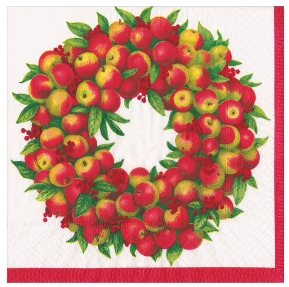 Apple Wreath Cocktail Napkin