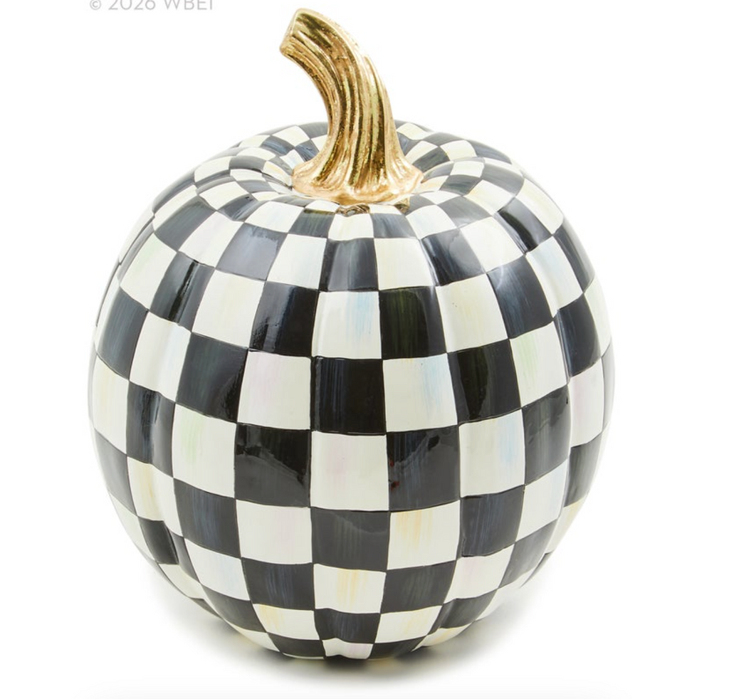 Courtly Check Glossy Small Pumpkin