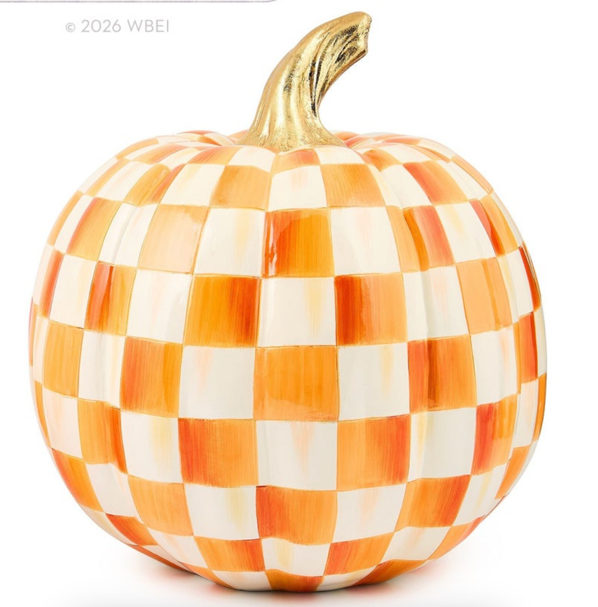 Orange Check Medium Pumpkin