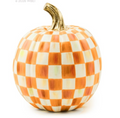 Orange Check Small Pumpkin