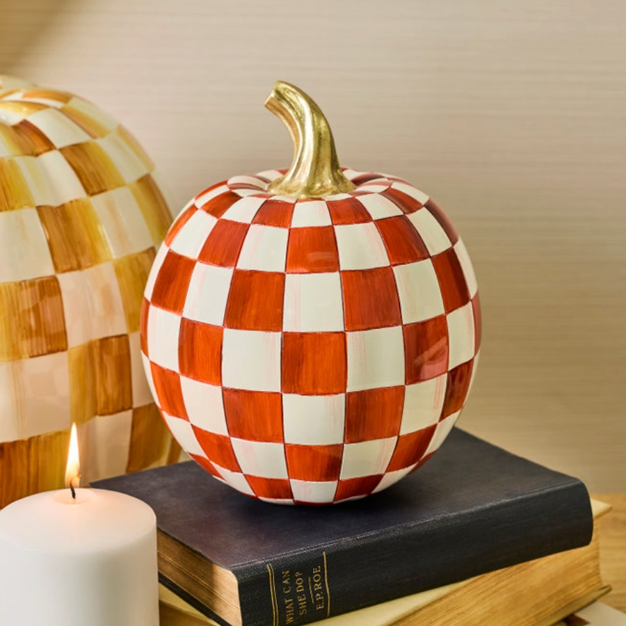 Paprika Check Small Pumpkin
