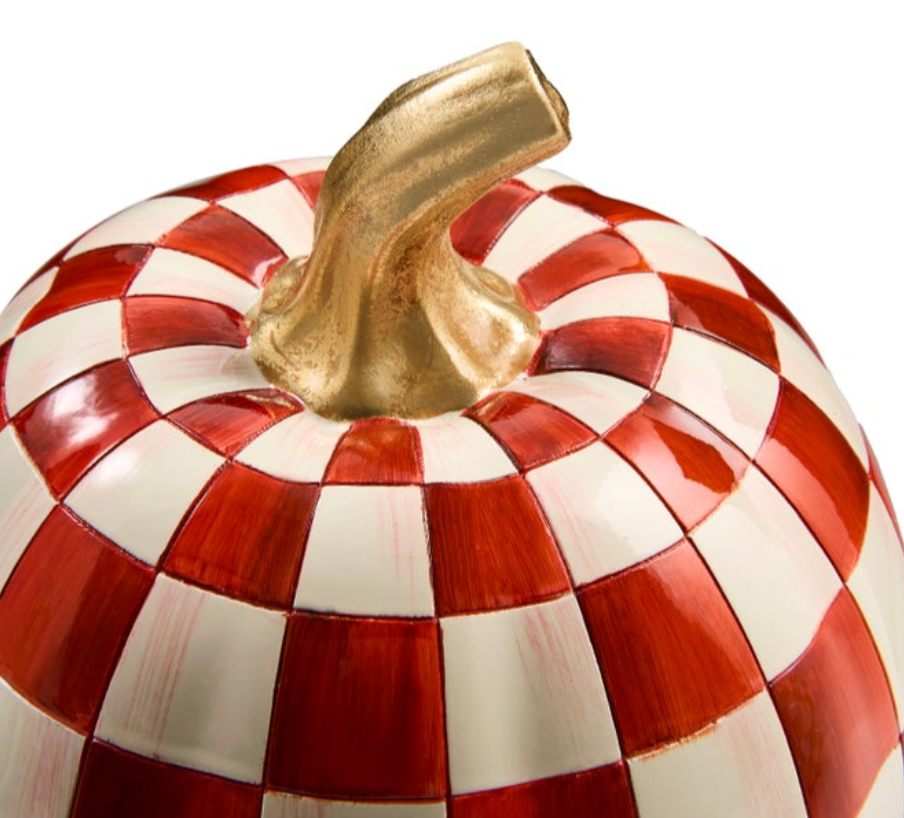 Paprika Check Small Pumpkin