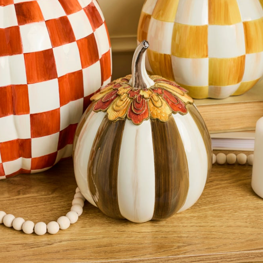 Harvest Glow Chocolate Stripe Pumpkin