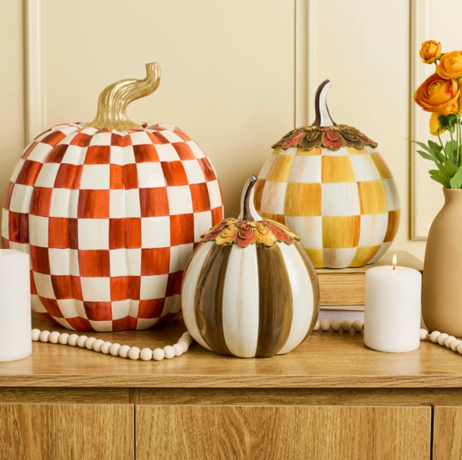 Harvest Glow Chocolate Stripe Pumpkin
