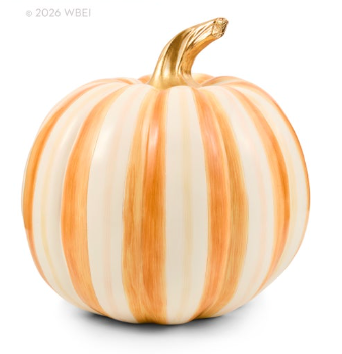 Amber Stripe Medium Pumpkin