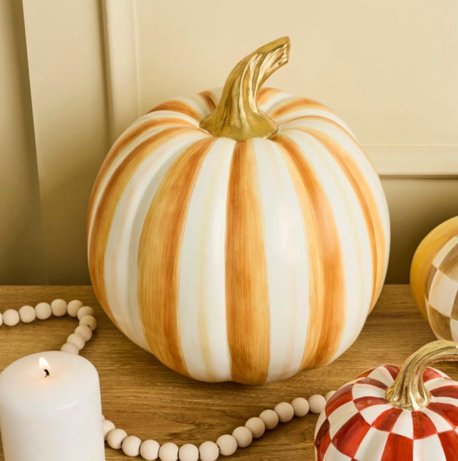 Amber Stripe Medium Pumpkin