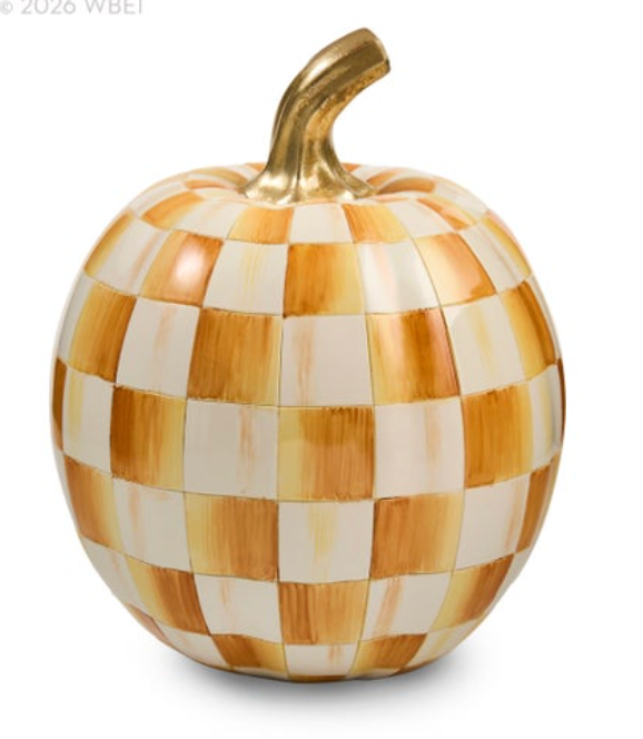 Amber Check Small Pumpkin