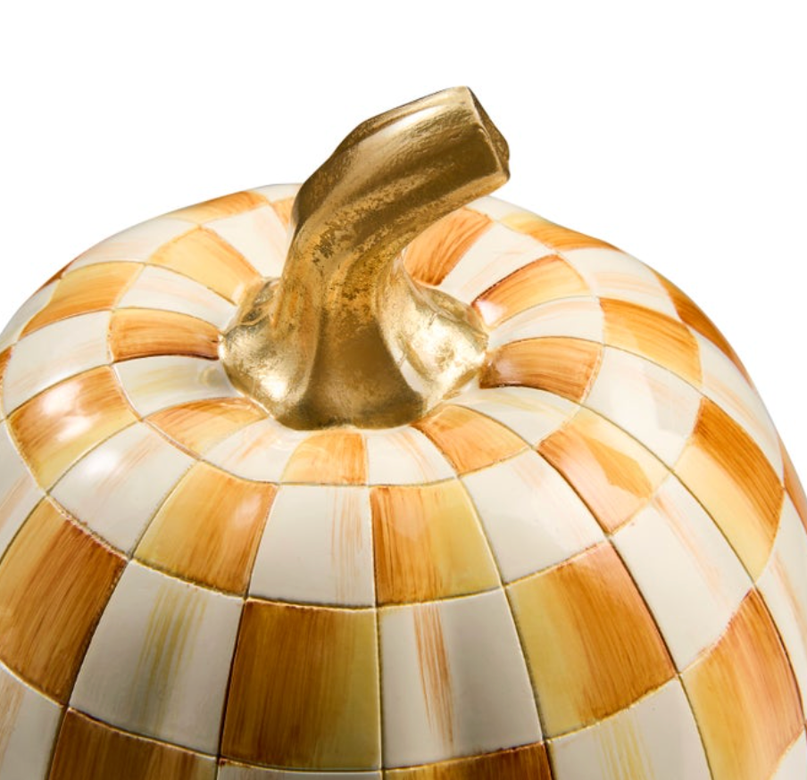 Amber Check Small Pumpkin