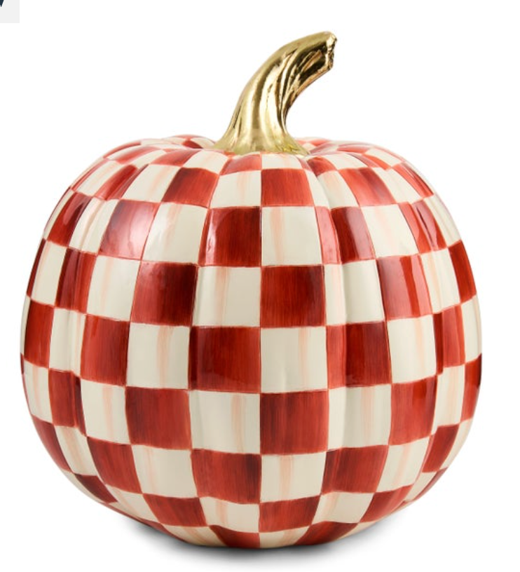 Paprika Check Medium Pumpkin