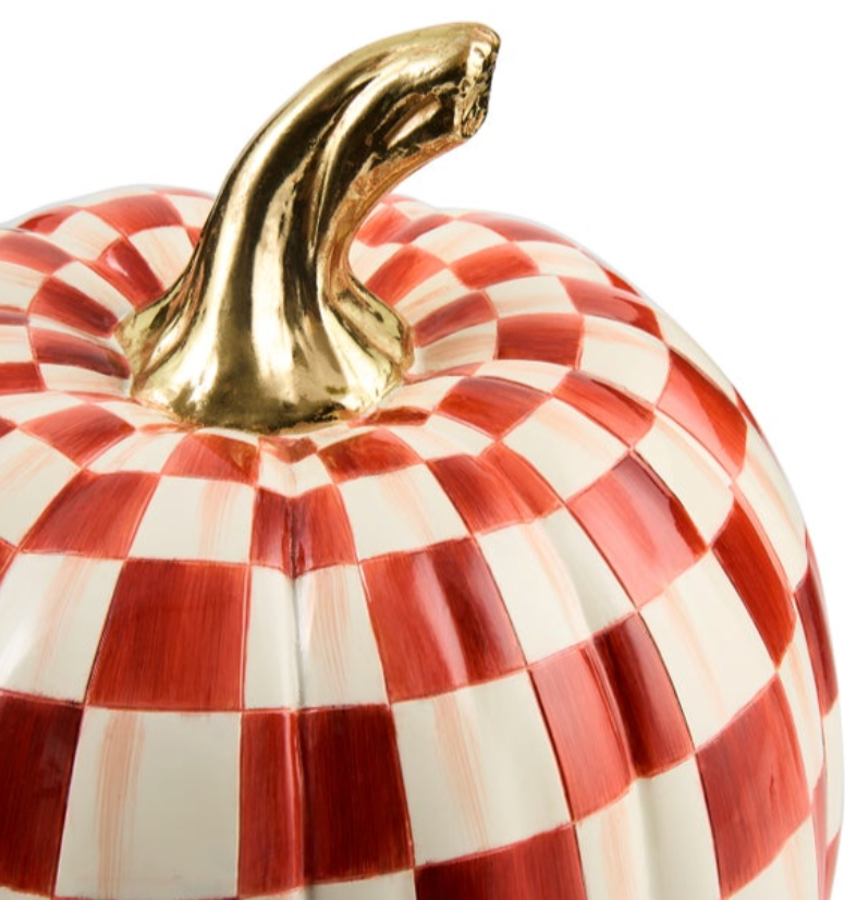 Paprika Check Medium Pumpkin