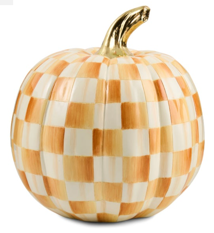 Amber Check Medium Pumpkin