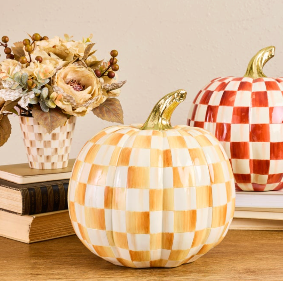 Amber Check Medium Pumpkin
