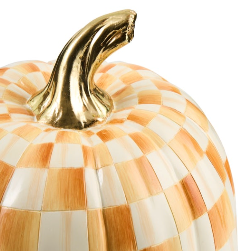 Amber Check Medium Pumpkin