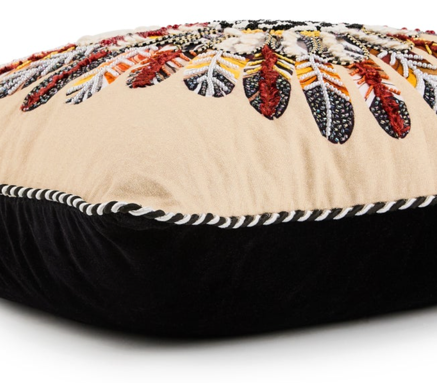 Checked Turkey Throw Pillow