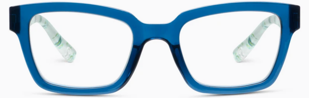 Siren- Deep Blue/Rosemary White