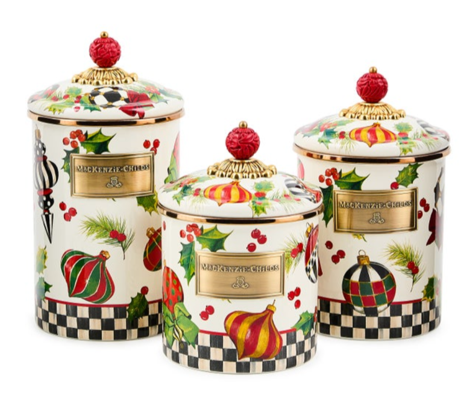 Deck The Halls Medium Canister
