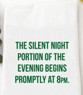 Silent Night Portion Begins Tea Towel