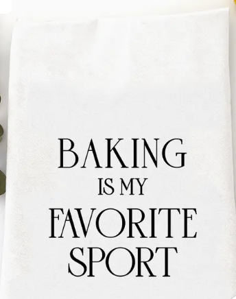 Baking Favorite Sport Tea Towel