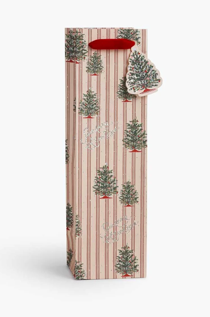 Tinsel Tree Wine Gift Bag