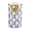 Violet Check Utensil Holder