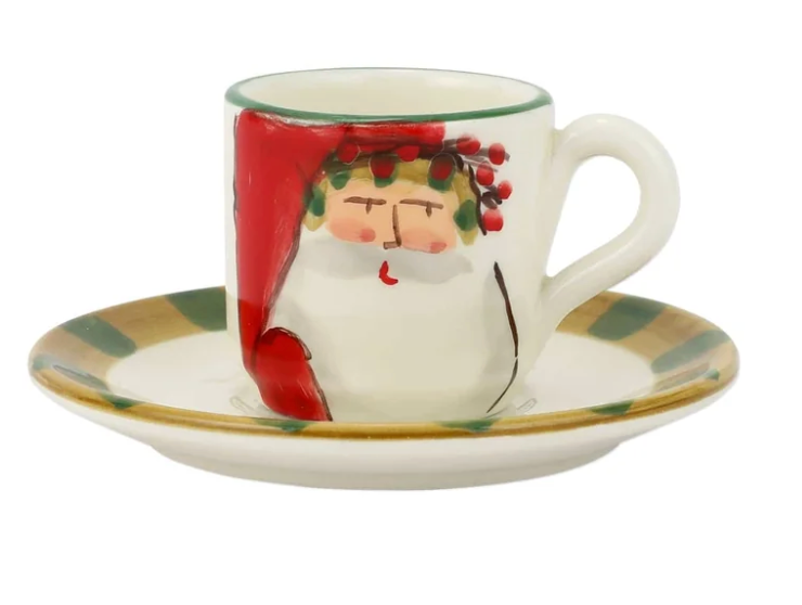 OSN Espresso Cup & Saucer - Stripe Hat
