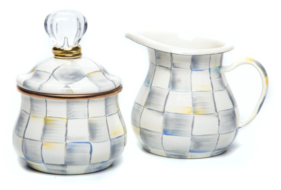 Creamer & Sugar Bowl Set- Sterling Check