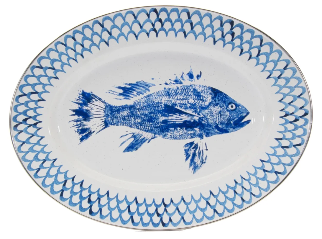 Oval Tray : Fish Camp