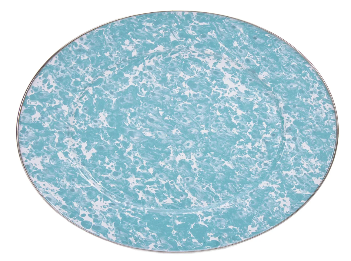 Oval Tray : Sea Glass Swirl