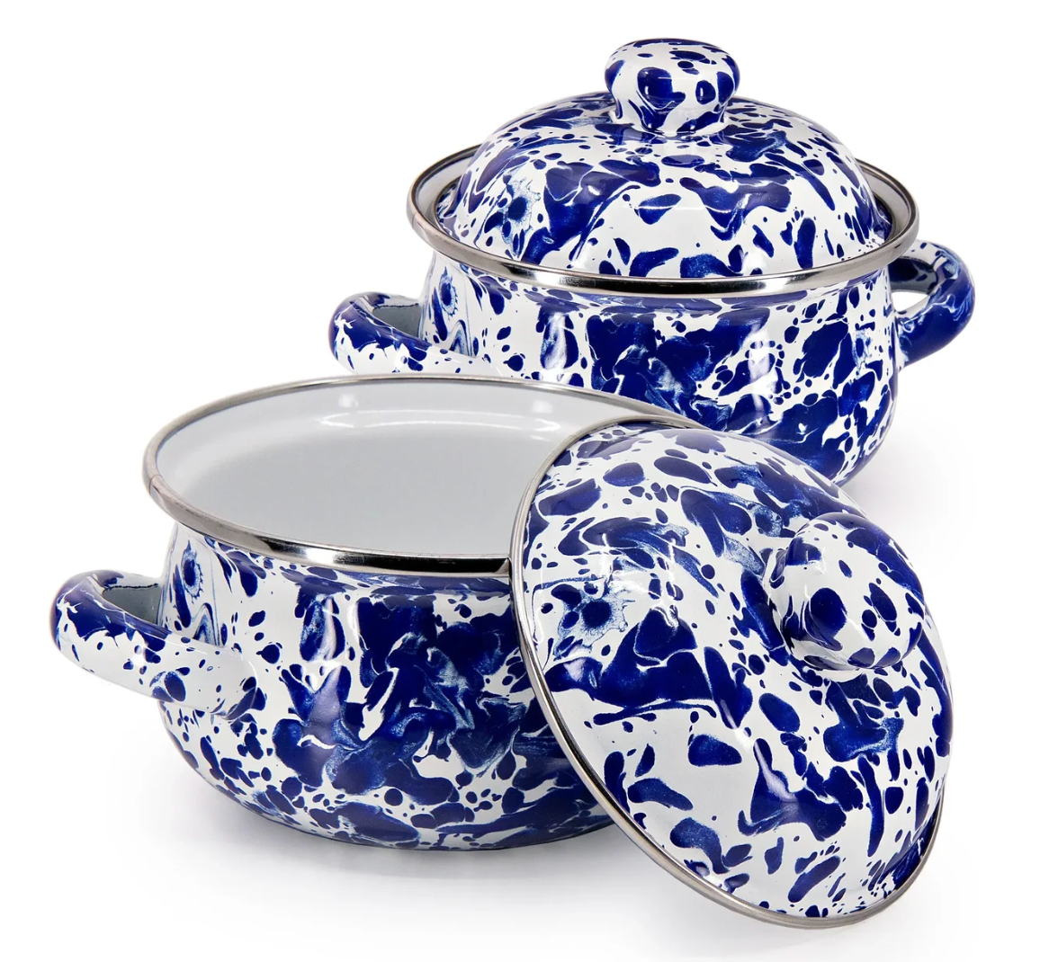 Petite Tureen : Cobalt Swirl