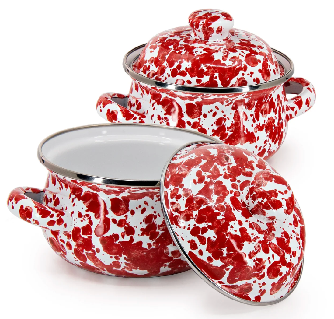 Petite Tureen : Red Swirl