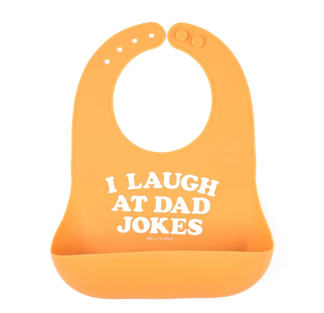 I Laugh at Dad Jokes Wonder Bib