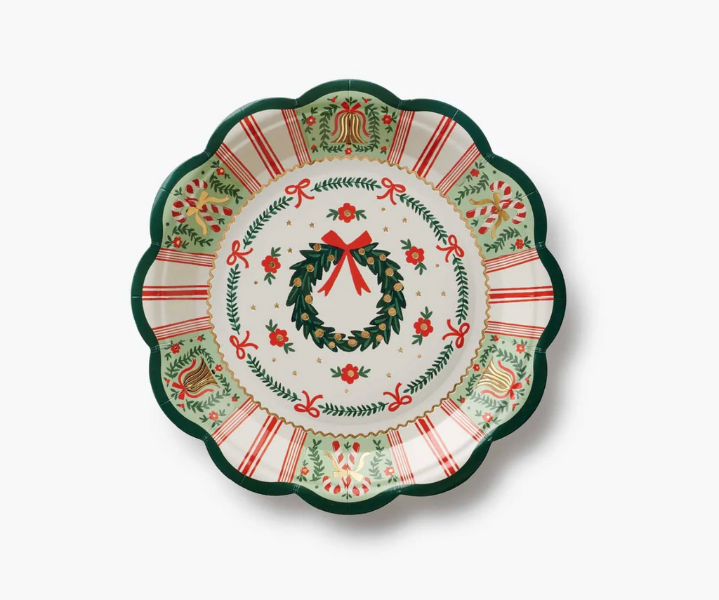 Holly Jolly Paper Small Paper Plates