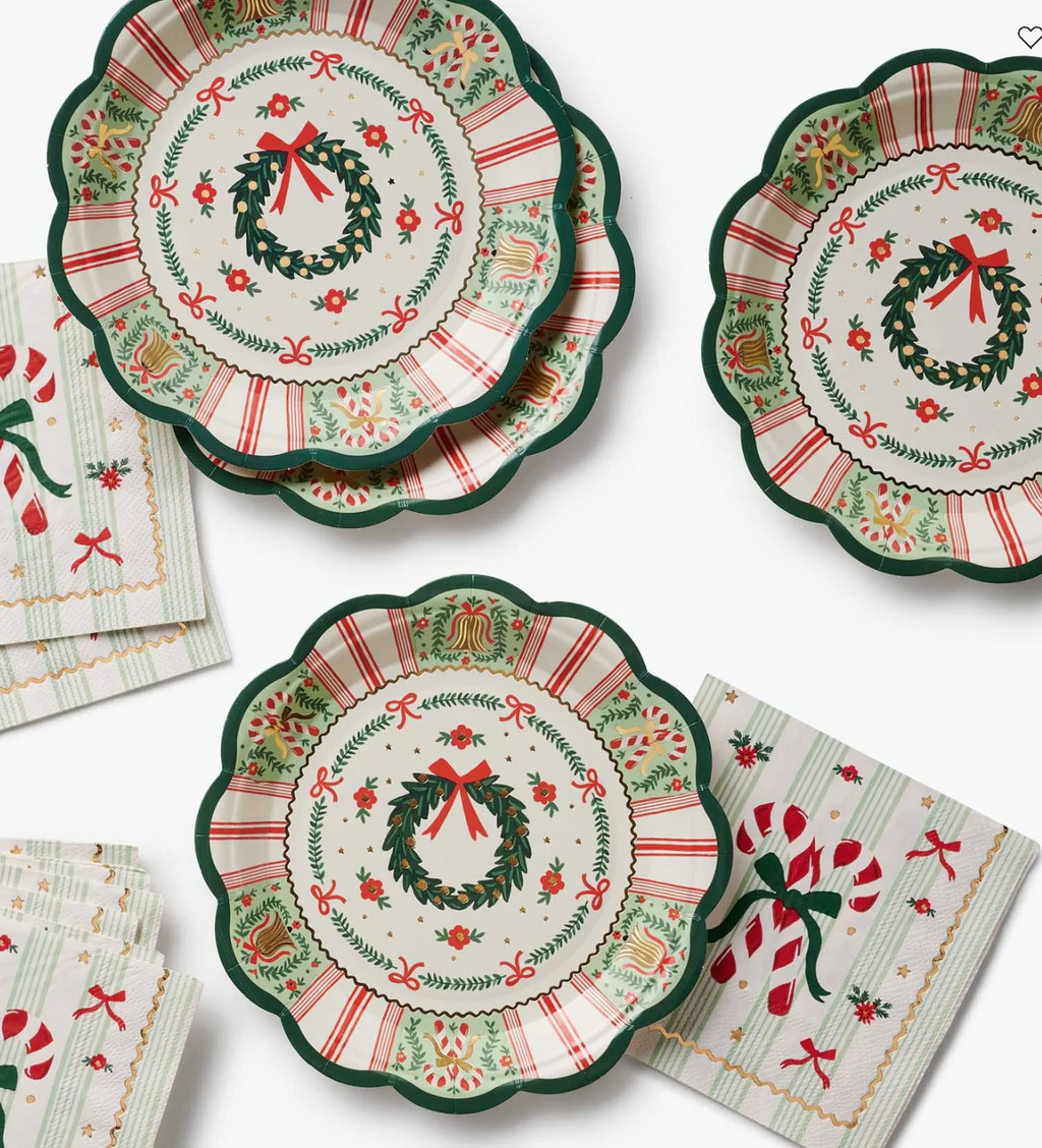 Holly Jolly Paper Small Paper Plates