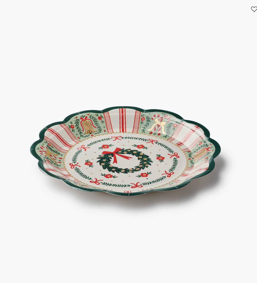 Holly Jolly Paper Small Paper Plates