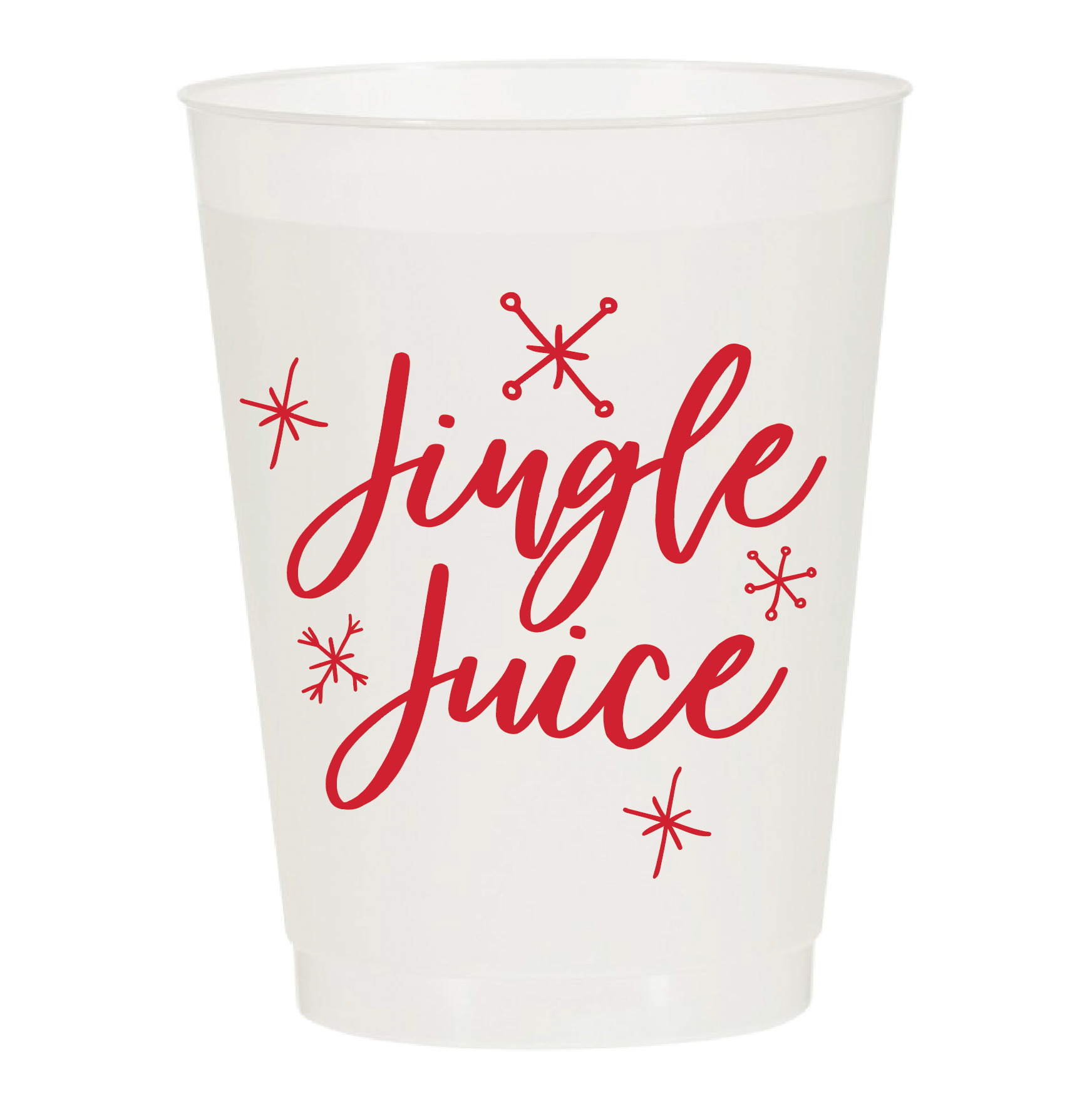 Jingle Juice Christmas Frosted Cups - Christmas